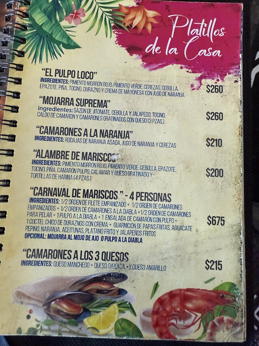 El Pulpo Loco Marisquería Menu - Image 1